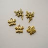 5 Mixed Gold Tone Charms
