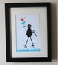 Handprinted Flower Stork Card - Image 9