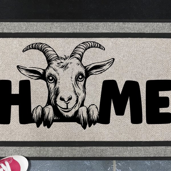Goat Home Door Mat No.1 - All Weather Doormat - 45x70cm 