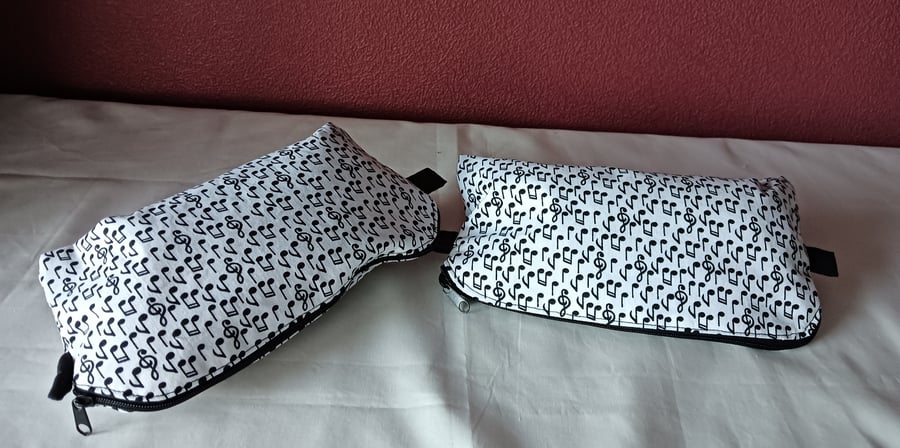 Music Notes Makeup bag. Perfectly imperfect 