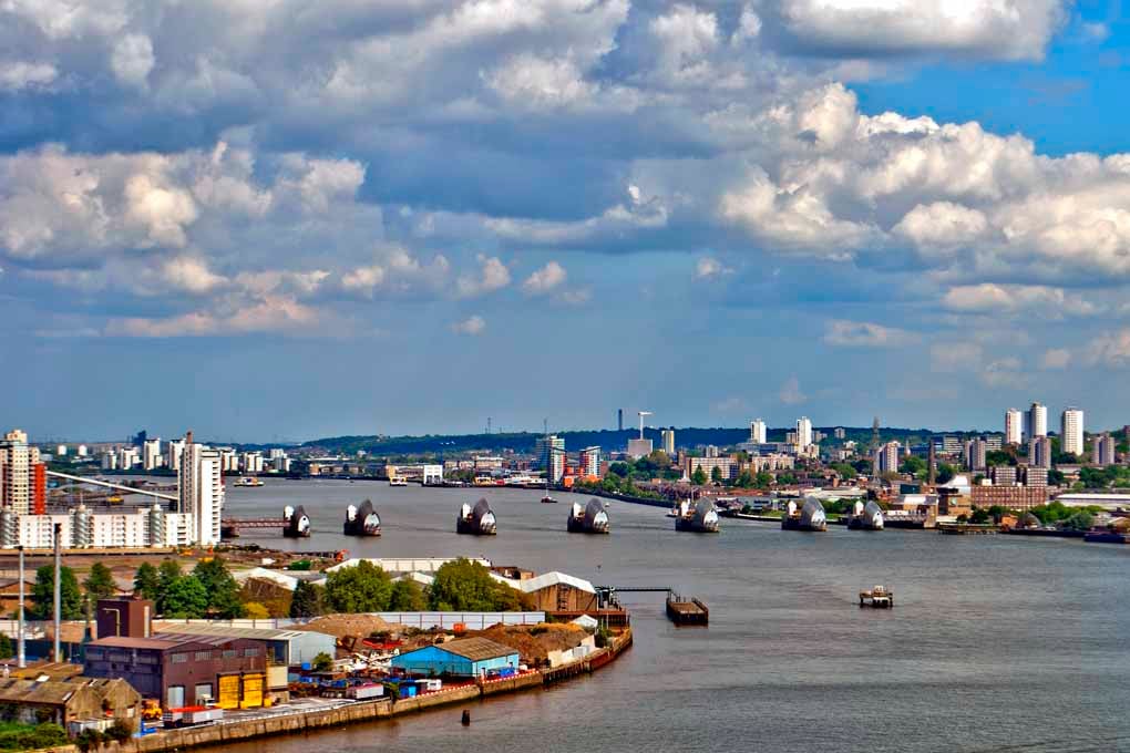 River Thames Flood Barrier Greenwich London Photograph Print