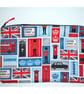 London Coin Credit Card Size Purse With Zip Bus Taxi Union Jack