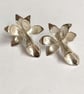 Orchid studs made from Silver - Image 3