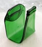 Handmade Fused Glass Recycled Beer Bottle Napkin Holder - Slumped Bottle - Image 6