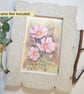Pink Cosmos, small original drawing, letterbox art gift - Image 8