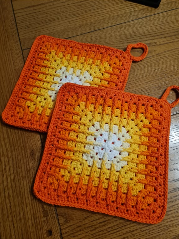 2 pot holders