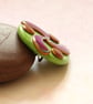 Celtic Triskel Brooch - Handmade Polymer Clay Pin Brooch - Craft Jewellery - Image 3