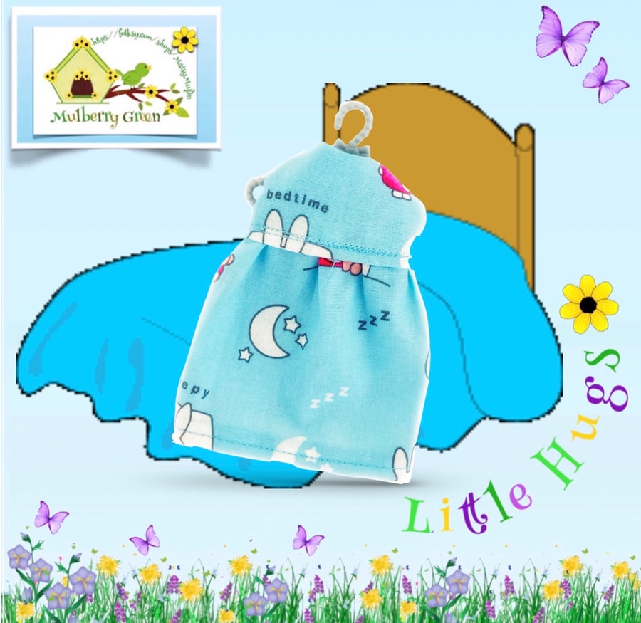 Reserved for Jane - Baby Bunnies Nightie to fit the Little Hugs dolls 