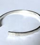 Textured Bangle, Sterling Silver - Image 1