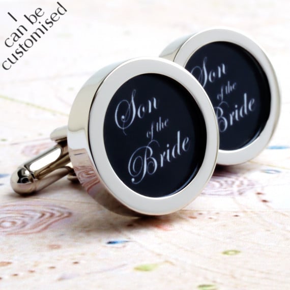 Son of the Bride Cufflinks for Your Wedding Party Groomsmen