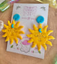 Sunset Sunshine Polymer Clay earrings - Image 3