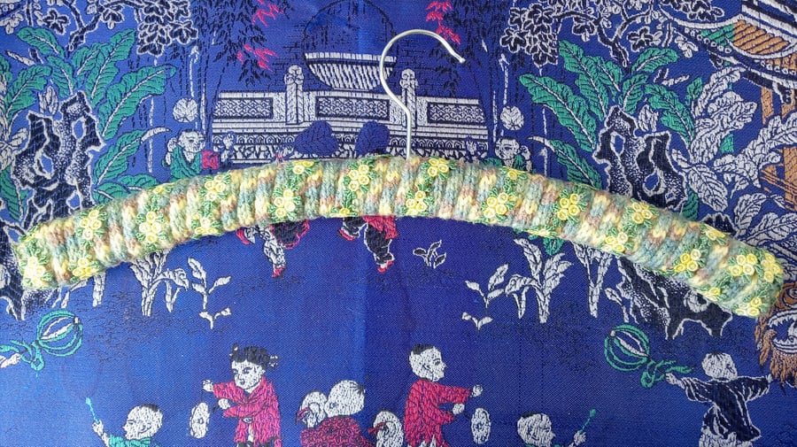 Padded Multicoloured Embellished Clothes Coat Hanger