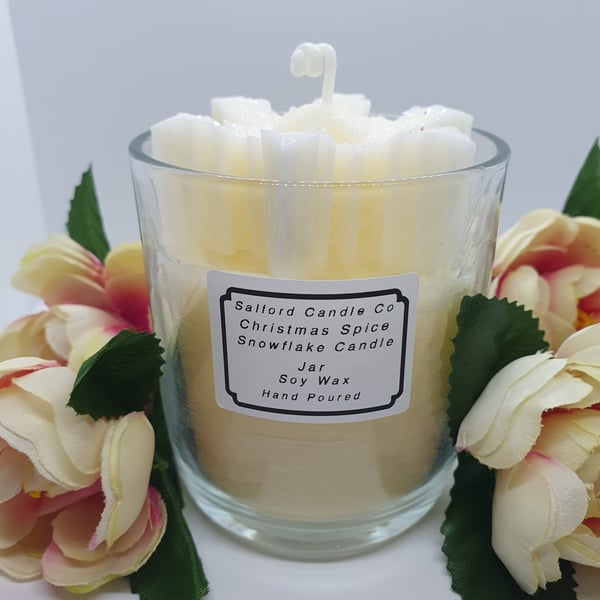 Snowflake Jar Candle 
