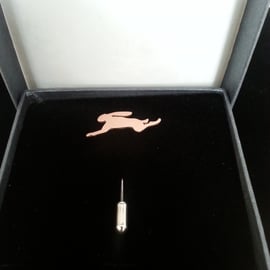 Copper Hare pin