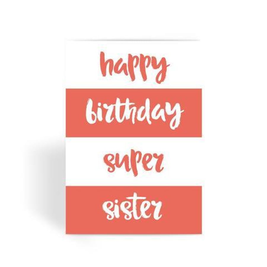 Super Sister Birthday Card