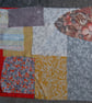 Upcycled slow stitching kit includes fabric, buttons, thread, lace, ribbon - Image 8