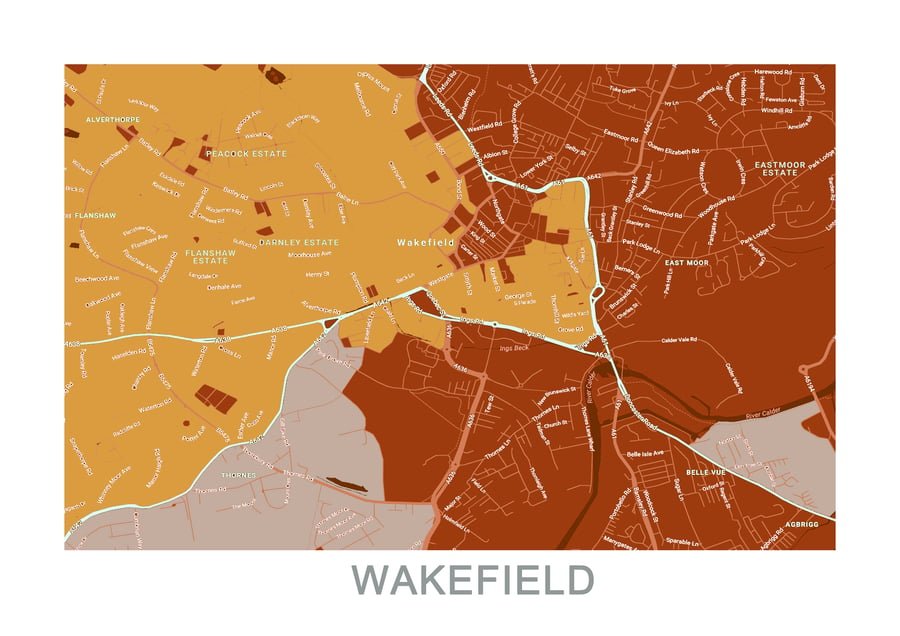 Wakefield City Map