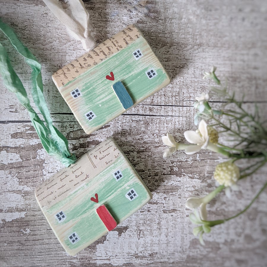 Painted House Hanging Decoration