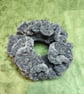 Grey Glitter Extra Large Scrunchies Hair Tie