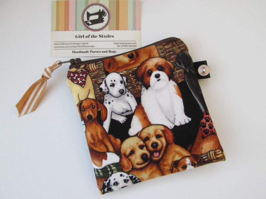 SALE Dogs Coin Purse