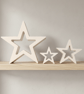 White Star Decoration Set of Three Modern Minimalist Home Decor Ornaments - Image 6