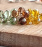 Amber Forest - Handcrafted Amber and Green Cluster Bracelet - Image 2