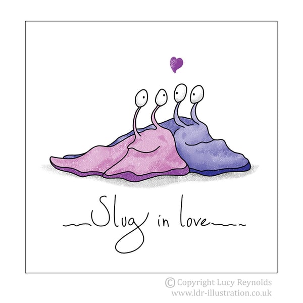 Slug in Love Card