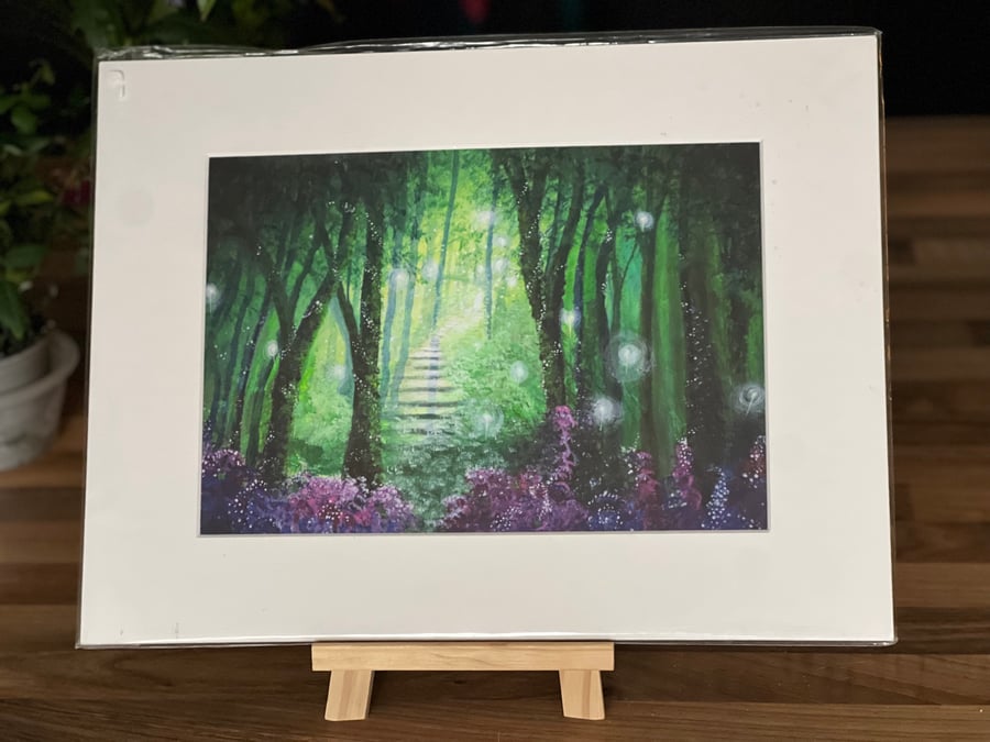 Giclee Print of Acrylic painting - Follow the Magic