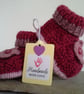 Luxury Pure Merino 'Jeager' Aran Wool Booties  0-3 months size - Image 1