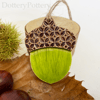 Ceramic acorn decoration 
