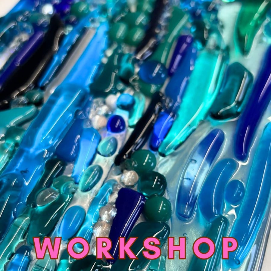 WORKSHOP Saturday 6th September 2025 10.15am - 12.15pm - Seascape glass wave