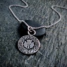 Recycled Sterling Silver The Lion Rampant & Scottish Thistle Pendant