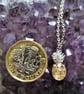 Natural Citrine Silver Pineapple Sterling SIlver Pendant & Chain 18 Inch - Image 3