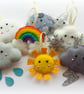 Make Your Own felt Weather Garland Kit. Sewing pattern. DIY Craft. Sew Your Own.