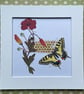 Unique Handcrafted Collage of a Swallowtail Butterfly and Quirky Botanicals - Image 1