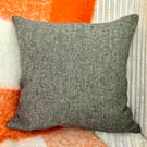 Tweed Scatter Cushion with Pad, Grey 46x46cm