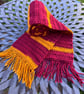 Handmade Crochet Gryffindor Scarf – Harry Potter Inspired – Burgundy and Gold - Image 4