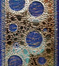 ABE001 -  Moon Abstract Embroidery Wall Hanging 12.5cm x 17.5cm - Image 3