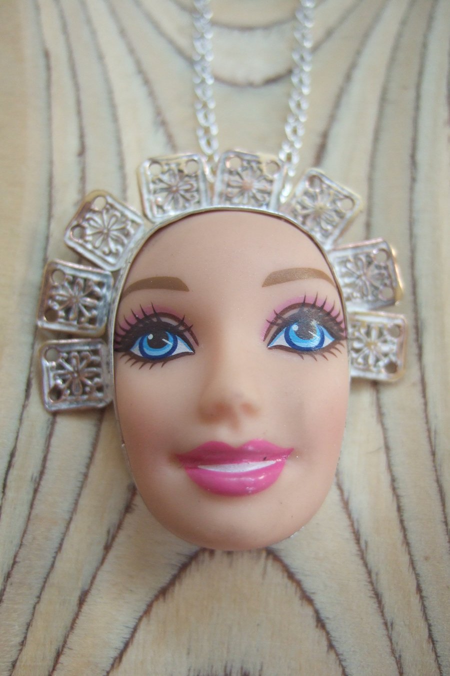 Sterling Silver Doll Face Pendant No. 2