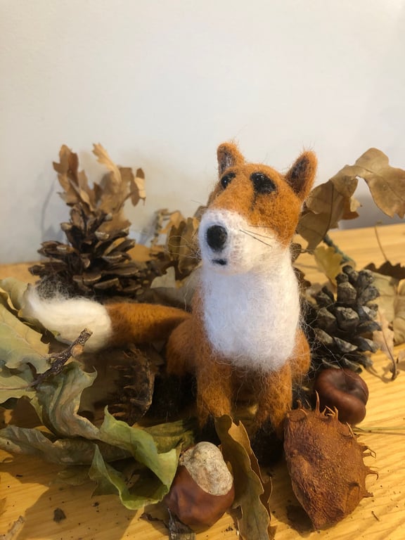 Fox needle felting kit a bit more challenging