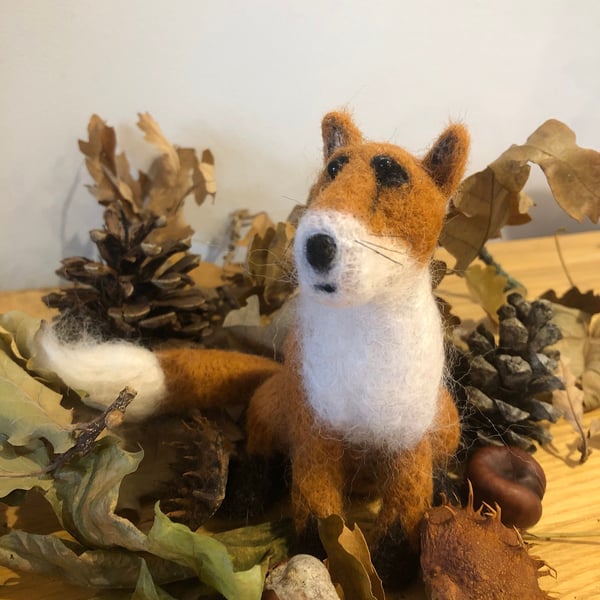 Fox needle felting kit a bit more challenging