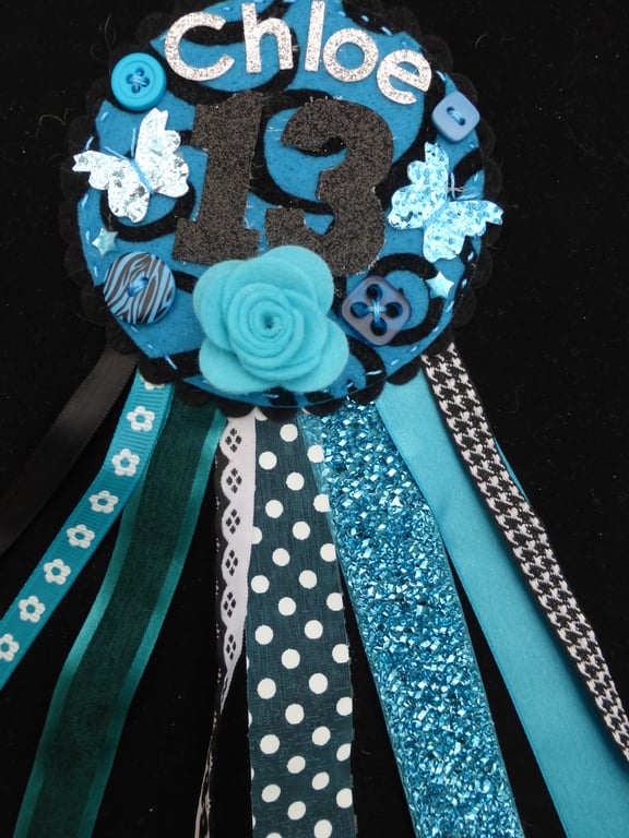 Birthday badge-Rosette Teenager