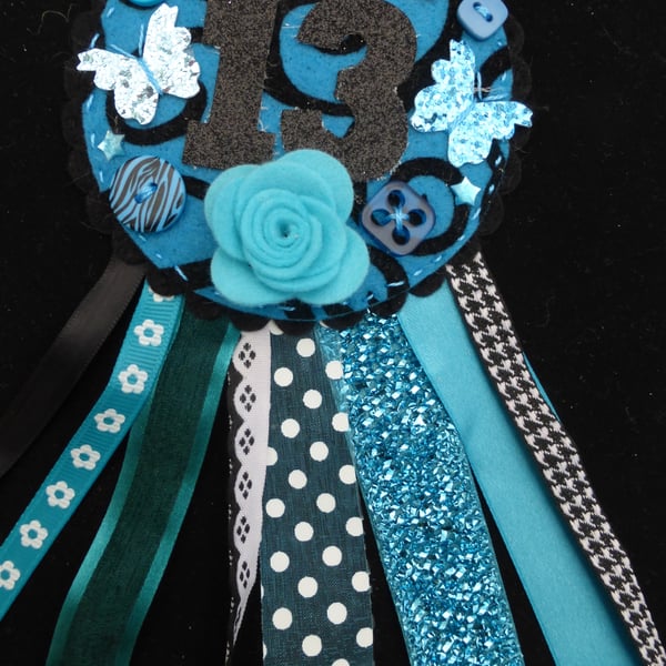 Birthday badge-Rosette Teenager