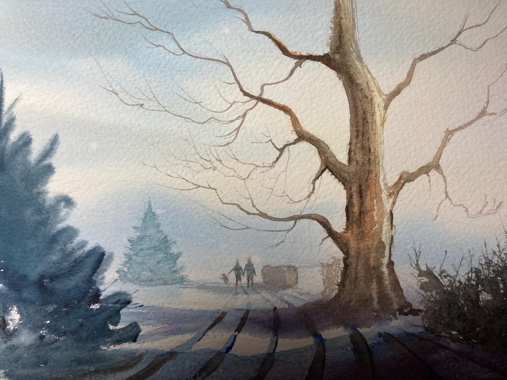 Painting from imagination (Original watercolour A4 size)  