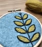 Plant Form Hand Embroidered Hoop Art - Image 3