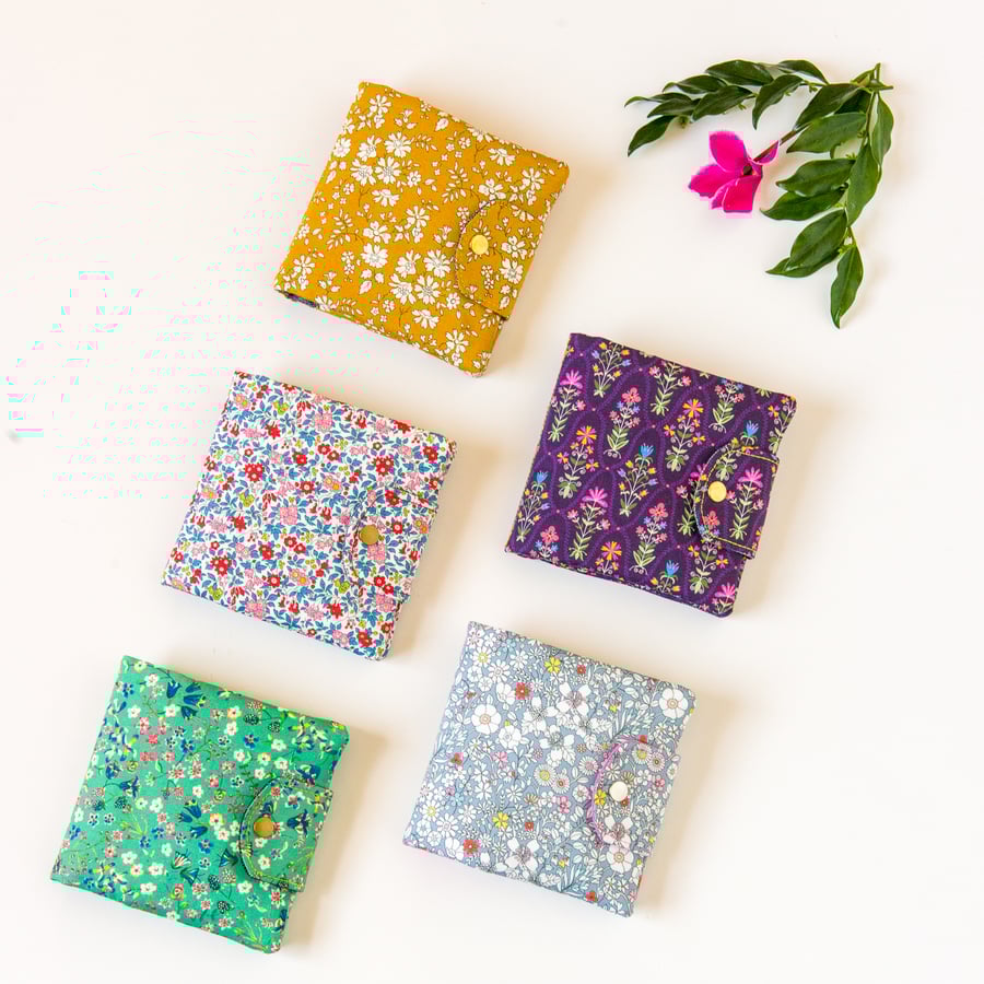 Sewing case stitched with Liberty Tana Lawn prints and Essex Linen