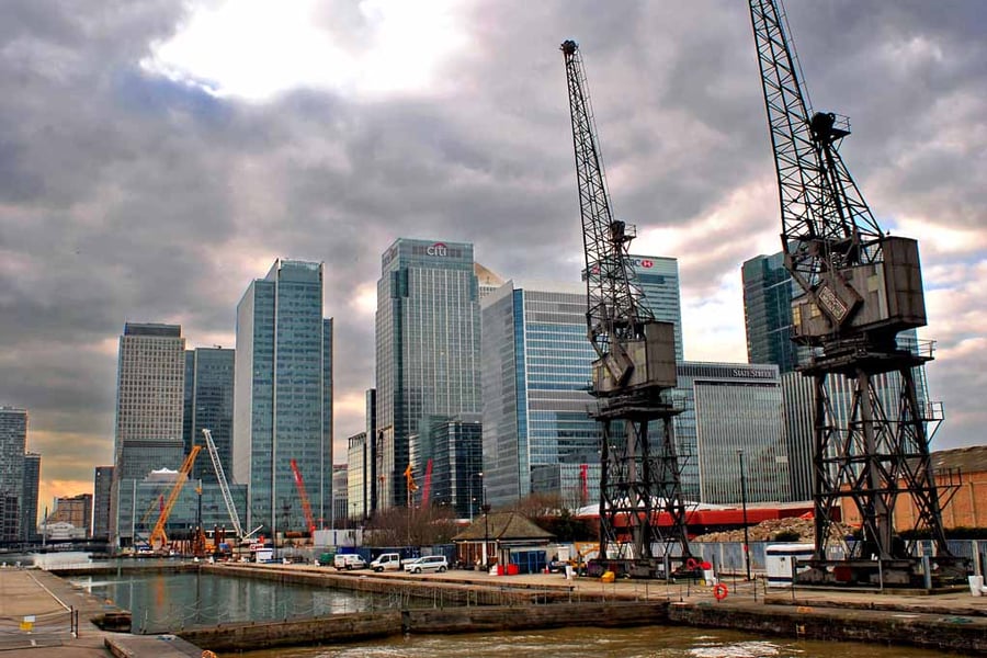 Canary Wharf London Docklands England UK Photograph Print