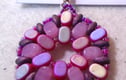 Pink earrings