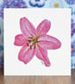 Lily Blank Floral Card - Image 1