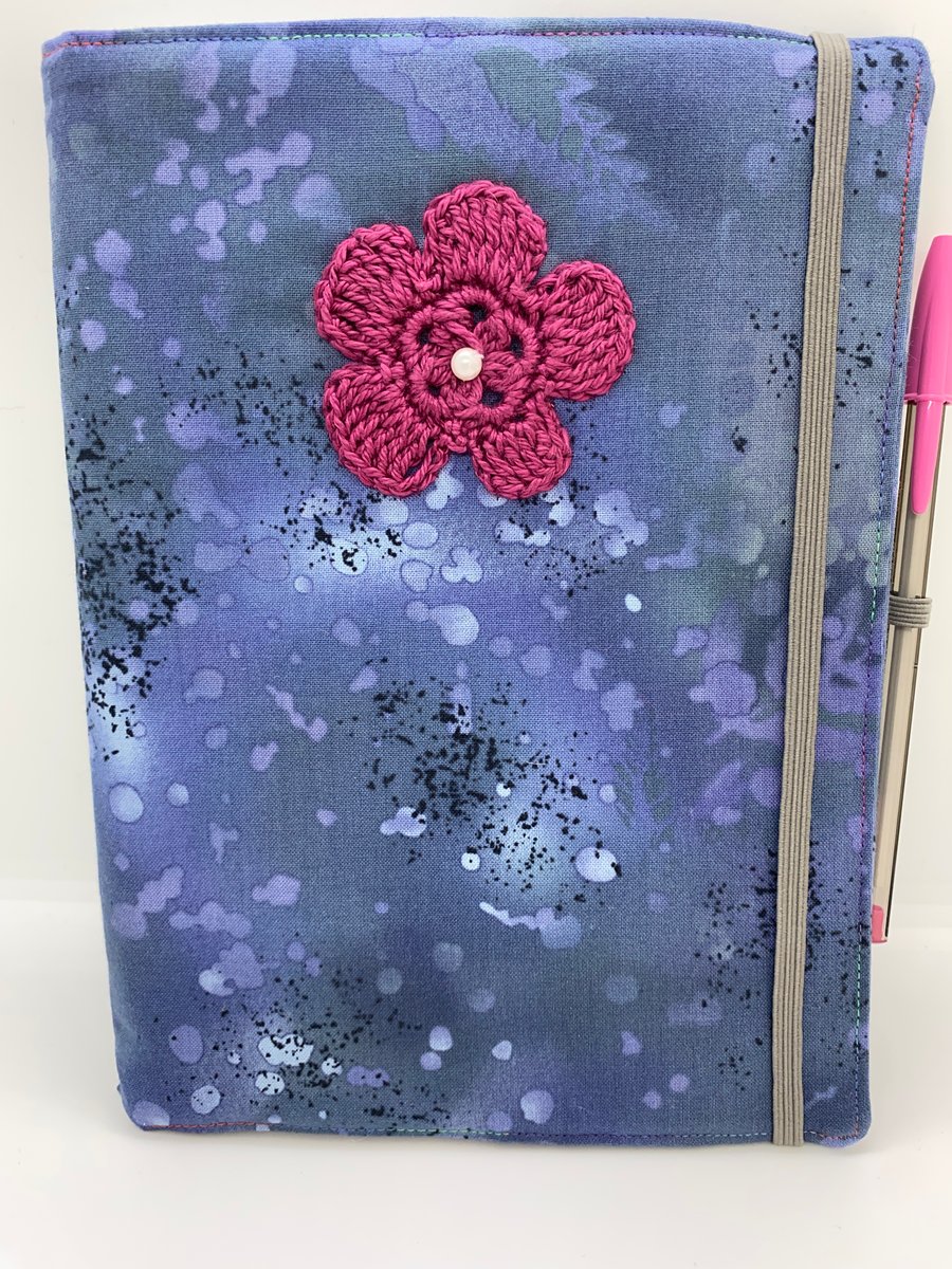 Reusable fabric covered notebook A5